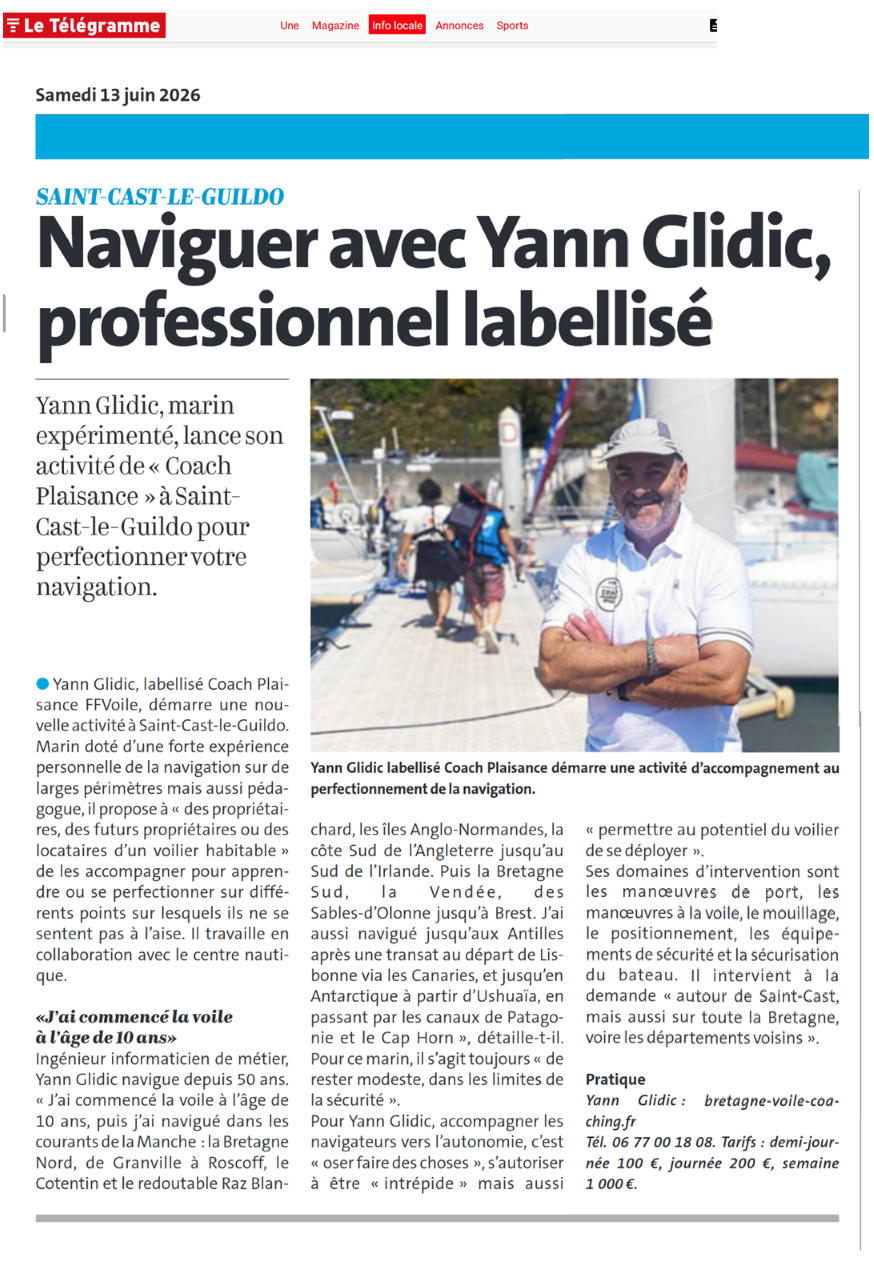 Le T&eacute;l&eacute;gramme du 13 juin 2026